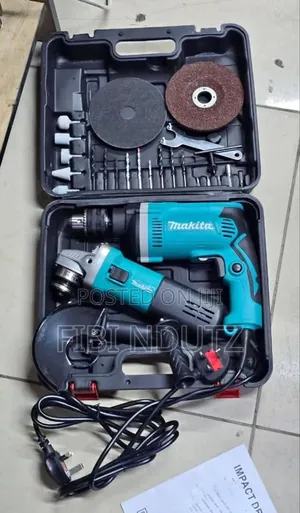 Makita Electric Combo/Drill, Grinder Combo Set