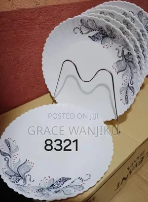 10.5" Inches Glass Dinner Plate