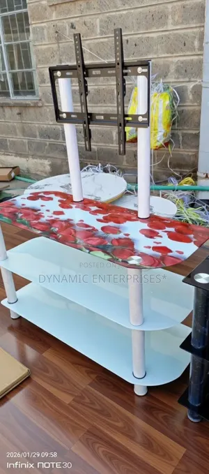 Contemporary Glass Television Stand
