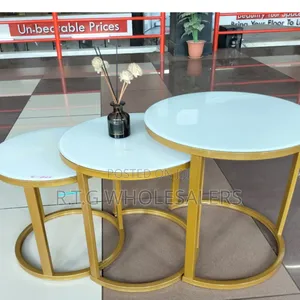 3‐In‐1 Executive Desk With Glass Marble Effect – Multifunctional