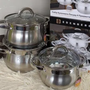 Edenburg Eb‐3716 6‐Piece Stainless Steel Cookware Set
