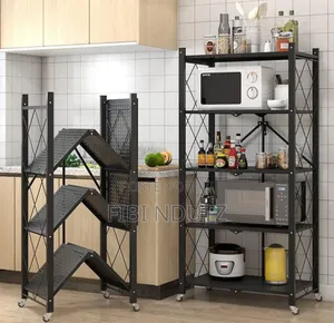 Kitchen Rack/Foldable Kitchen Rack With Wheels