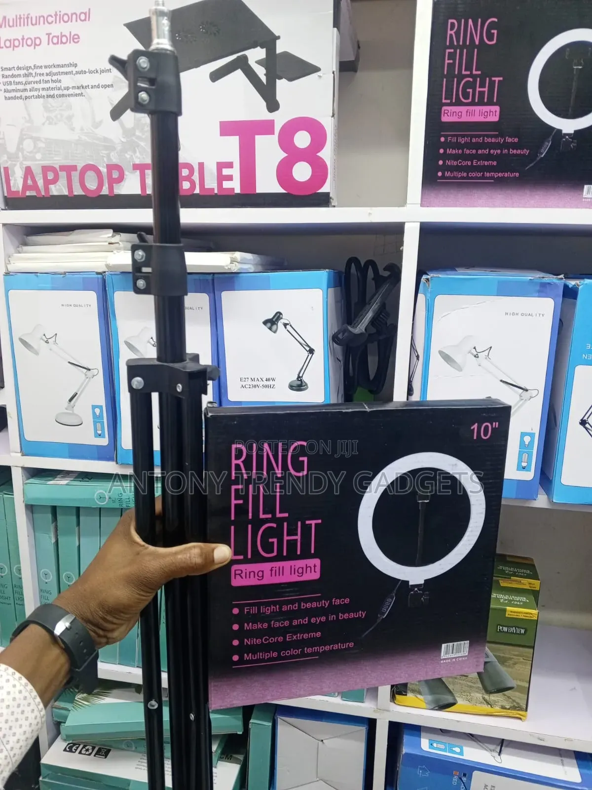 10" Led Ring Fill Light With Adjustable Tripod Stand