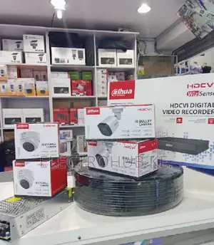 Full Package Set 4 Channel Dahua 2mp System 4 Cameras
