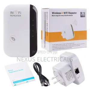 Wireless-n Wifi Repeater With Ethernet Cable/Port