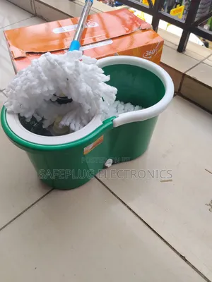 Metallic Spin , Spin Mop Set | Heavy Steel Handle + Bucket | Bei Poa!