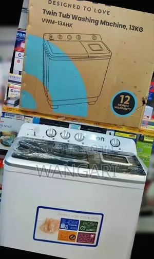 13kgs Von , Semi Automatic Washing Machine, New Stock