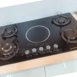 Bolesi Inbuilt Tempered Glass Gas Hob With Gas Sensor Infrared Plate