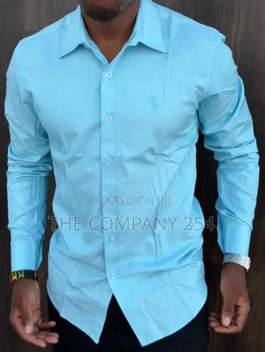 Quality Cotton Men Long Sleeved Casual Men Polo Cotton Shirt