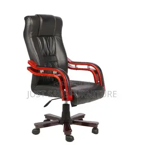 Executive High-Back Office Chair With Padded Armrests– Premium Comfort
