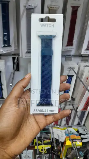 Milanese Loop Apple Watch Band 38mm 40mm 41mm -blue