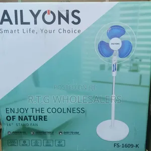Ailyons 16 Inch Pedestal Fan – Quiet Motor, Adjustable Height