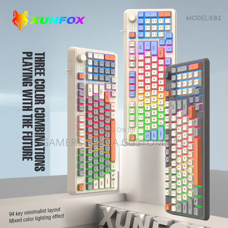 Xunfox 94 Keys Rgb Usb Wired Gaming Keyboard