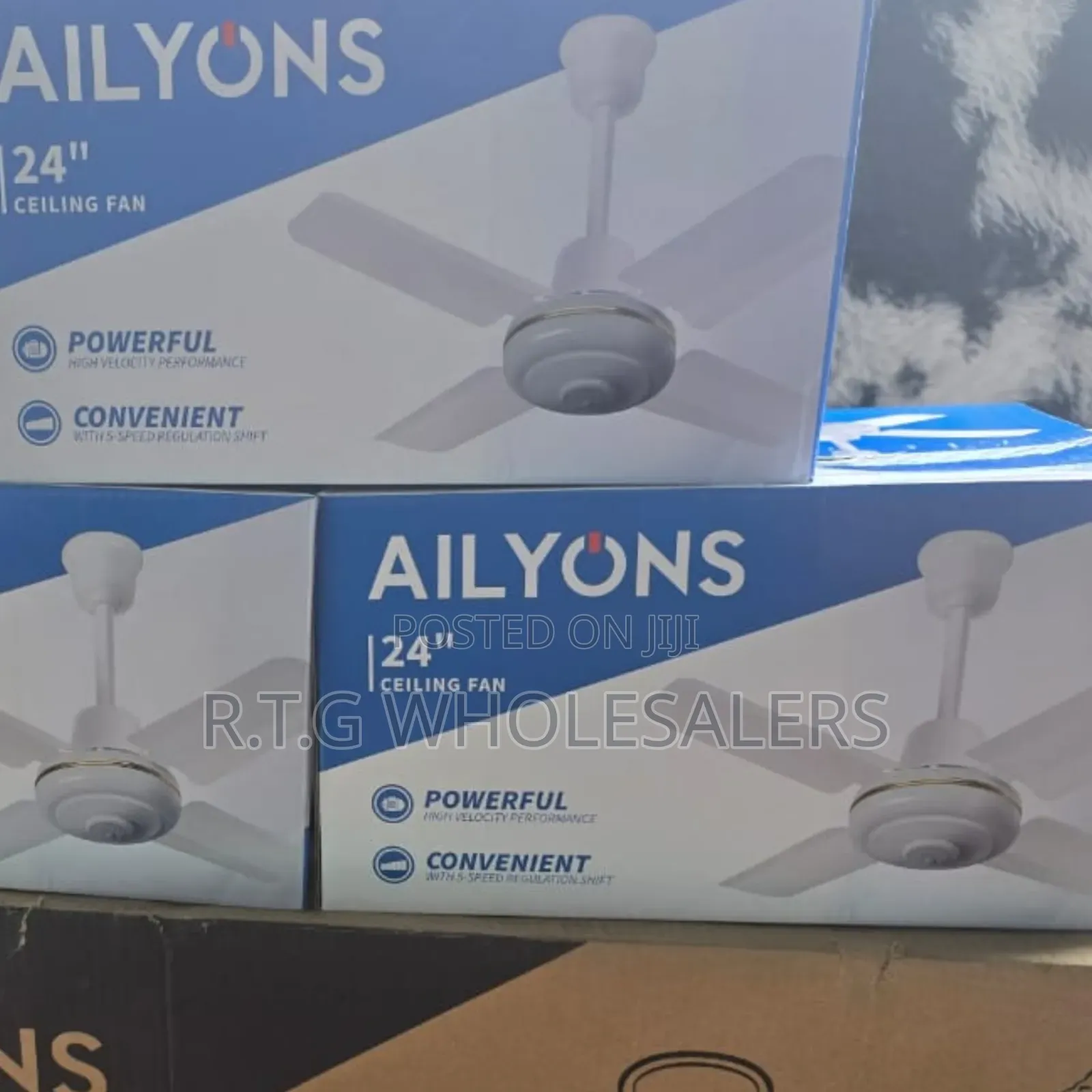 Ailyons 24" Mini Ceiling Fan – Compact Efficient