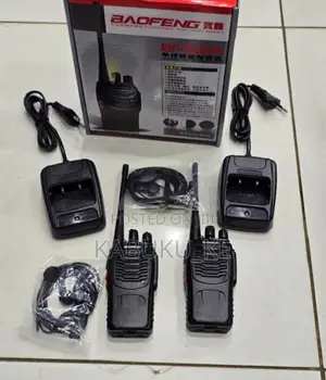 2 Pcs Baofeng Bf-888s Walkie Talkie Radio With Earpiece