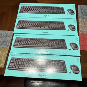 Logitech Mk270 Wireless Keyboard Mouse Combo (Black)