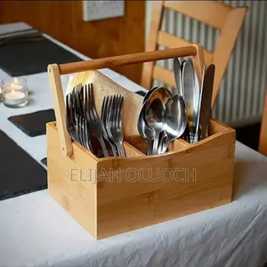 Portable Countertop/Kitchen Cutlery Organizer With Handle..