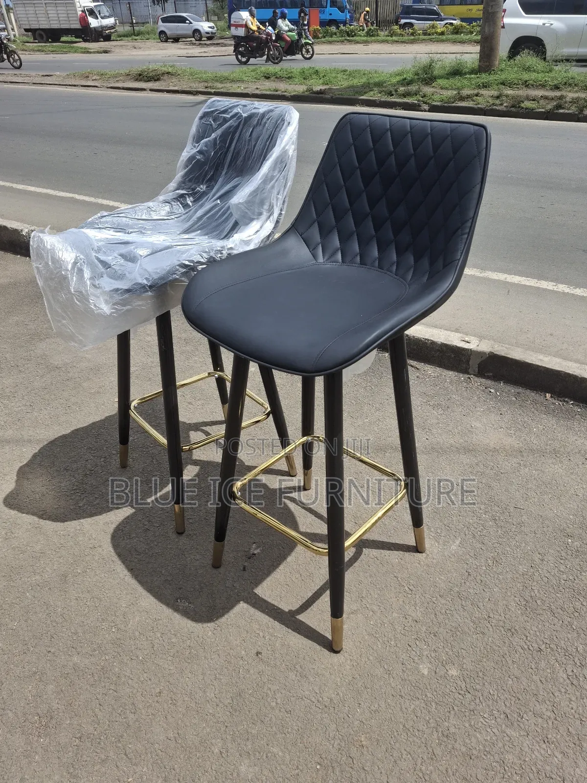 Imported Swivel Stool Leather Stools
