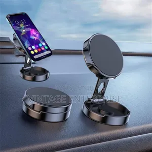 Foldable Magnetic Car/ Home Phone Holder With Suction Cup