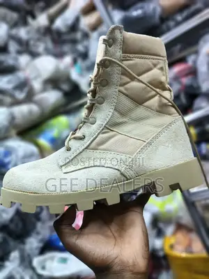 Desert Combat Boots, Beige Siwar Military Boots, Tactical Shoes
