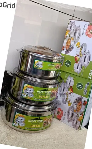 3 Piece Happy Home Hot Pot