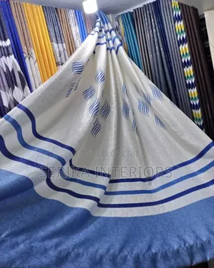 Blue Curtains Blue Lines Curtains Environmental Friendly Robertson's