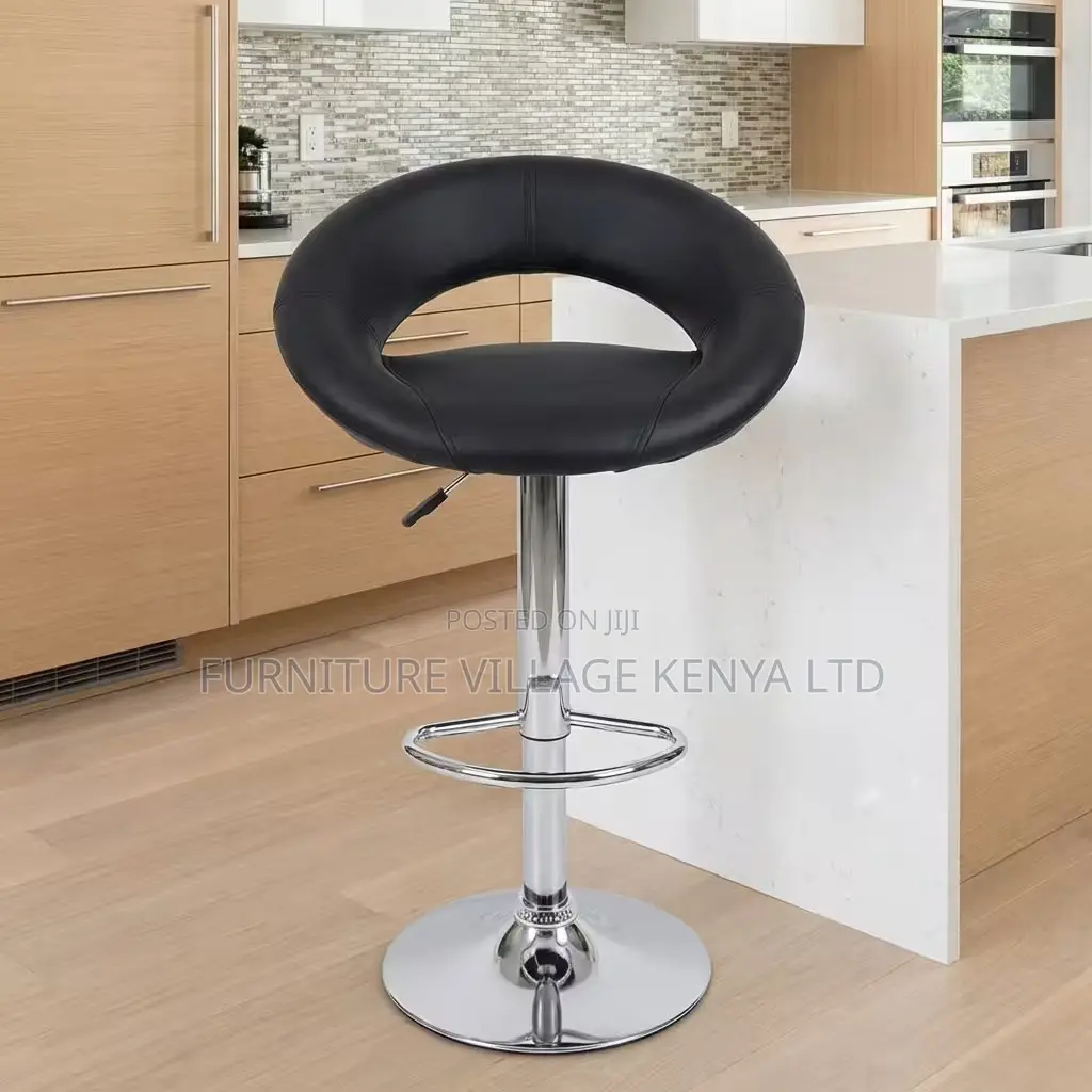 Bar Stool; Height Adjustable Swivel Bar Stool