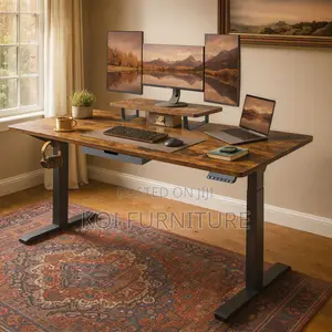 Office Desk : 1.2m Office Adjustable Standing Desk