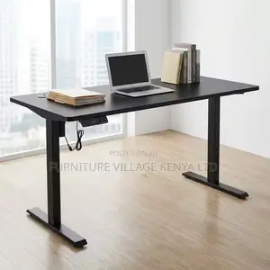 Office Desk; Black Electric Adjustable Home/Office Table