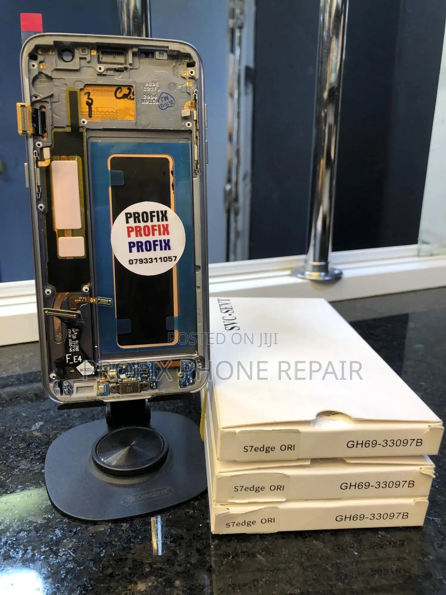 Original S7 Edge Framed Phone Screen Replacement and Installation