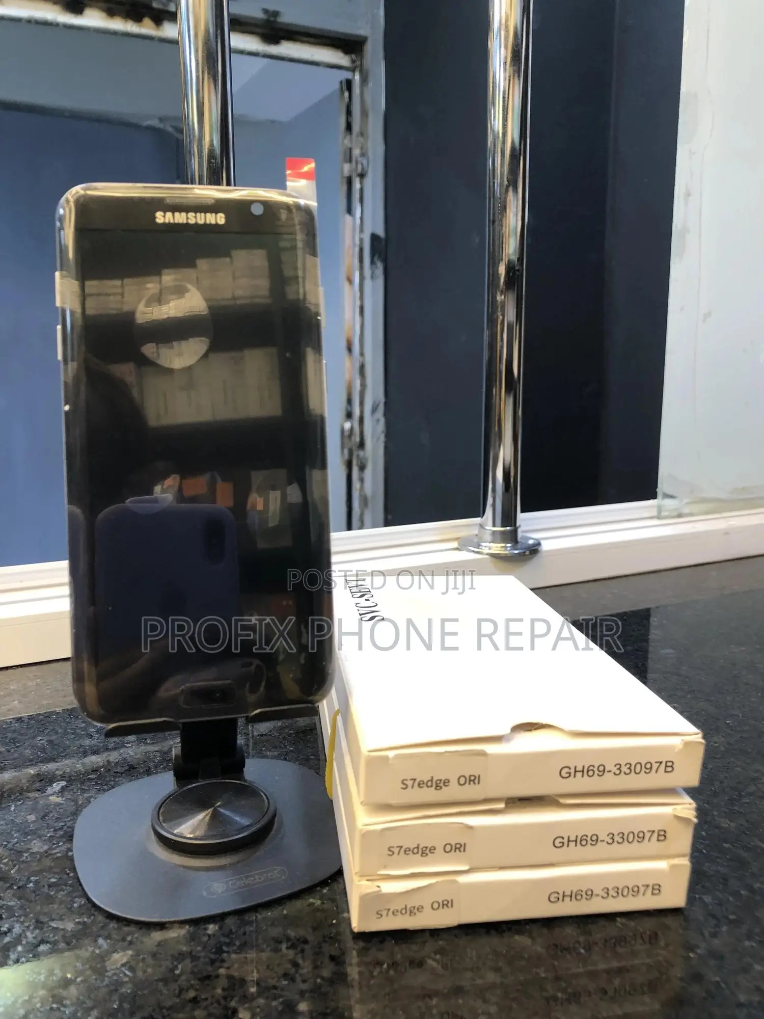 Original S7 Edge Framed Phone Screen Replacement and Installation