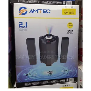 Amtec Am-006 X-Bass 2.1 Channel Hi-Fi Multimedia Speaker System