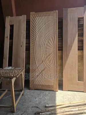 Solid Mahogany Security Double Door