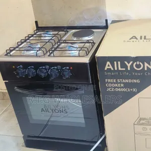 Ailyons 60×60cm 3 Gas + 1 Electric Standing Cooker