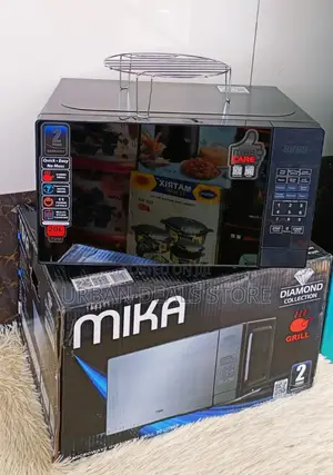 *Mika Microwave Oven Grill 20ltr With 1000w Grill Silver*