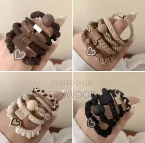 Rubber Bandelastic Hair Rope 5pcs