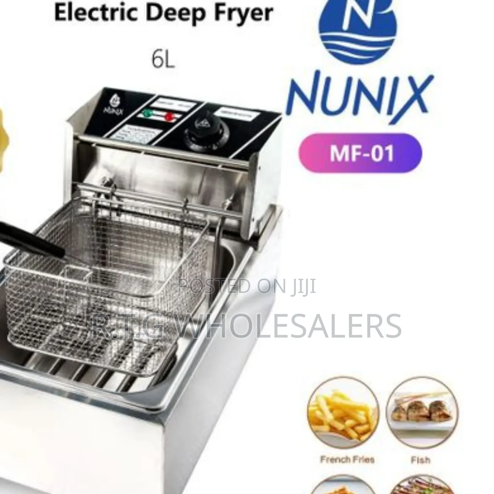 6l Nunix Deep Fryer Machine – Quick Crispy