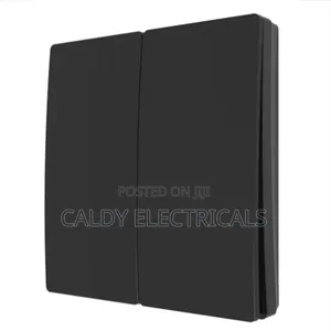 Vintage Modern Black 2-gang 2-way Light Switch S9k