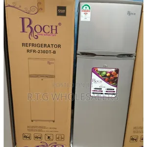 Roch 181l 2‐Door Fridge Rfr‐230‐Dt‐B | Energy‐Saving Design