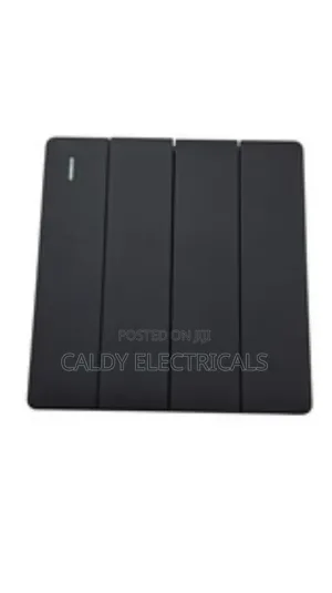 Elegant Modern Black 4-gang 2-way Light Switch Y9k