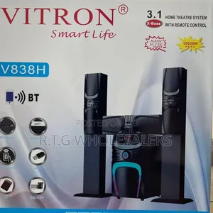 Vitron V838h 3.1 Tall Boy Subwoofer – Powerful Bass Speaker