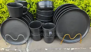 24 Pieces Black Dinner