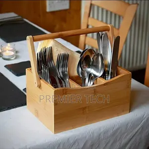 *Portable Countertop/Kitchen Cutlery Organizer With Handle.