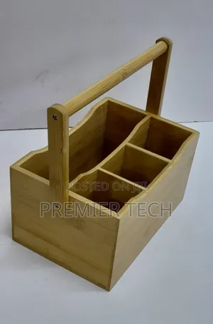 *Portable Countertop/Kitchen Cutlery Organizer With Handle.