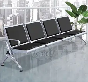 Office Bench : 4-Seater Heavy-Duty Linked Reception Waiting Bench