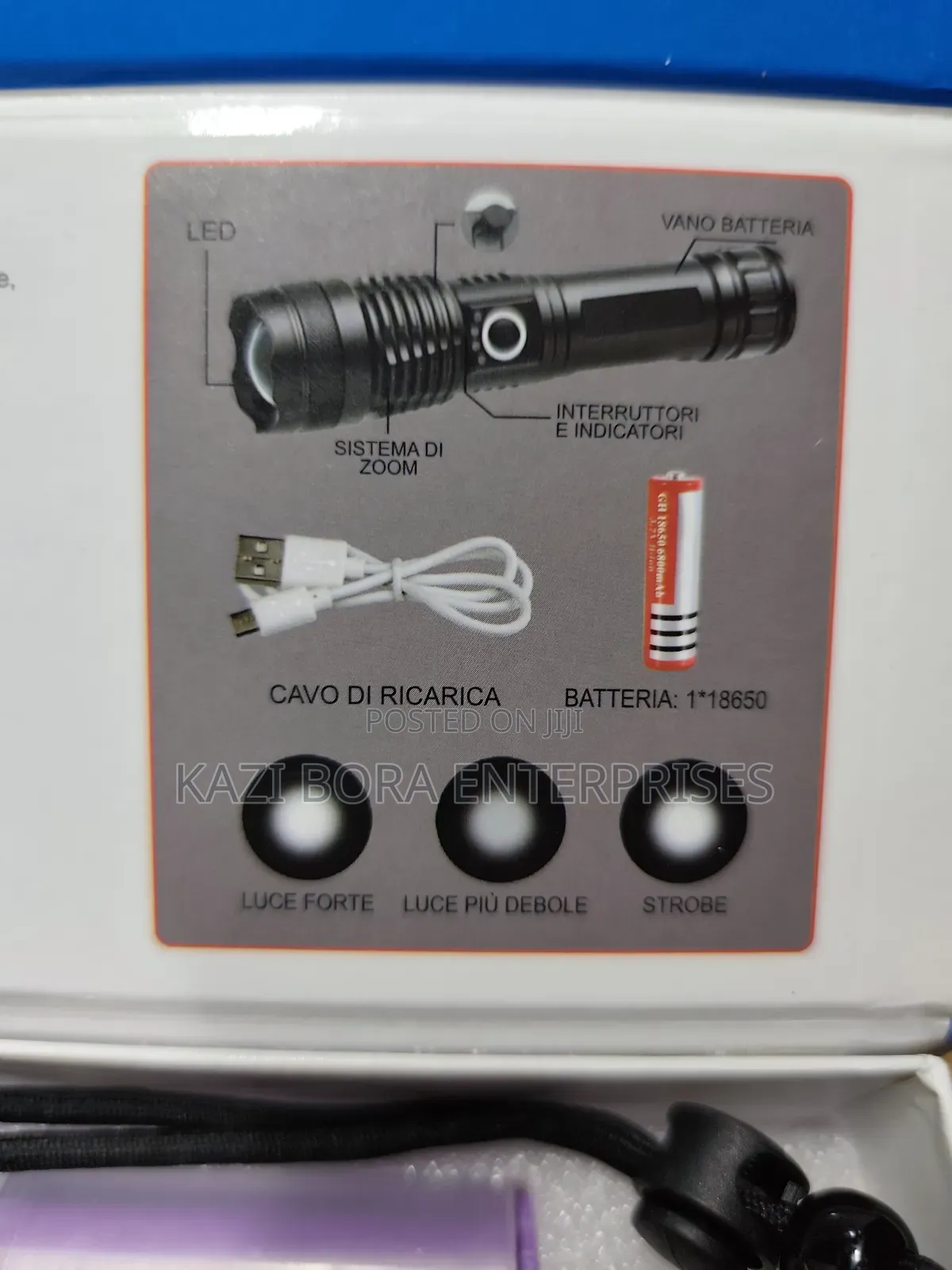 Portable Led Rechargeable Torch