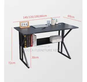 Customized Clerical Study Desk With Bookshelf