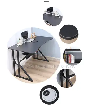 Customized Clerical Study Desk With Bookshelf