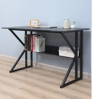 Customized Clerical Study Desk With Bookshelf