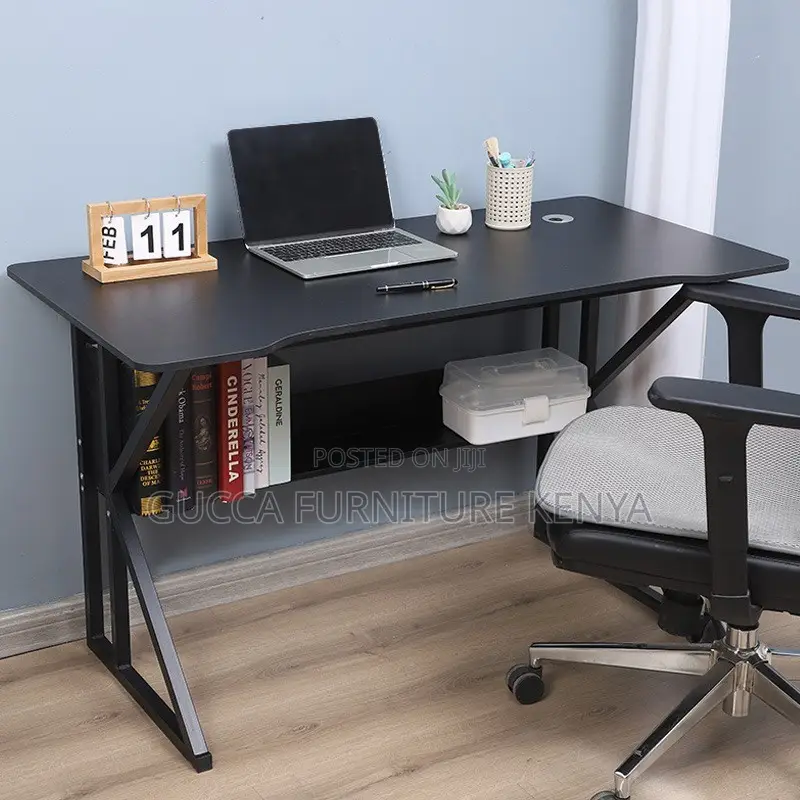Customized Clerical Study Desk With Bookshelf